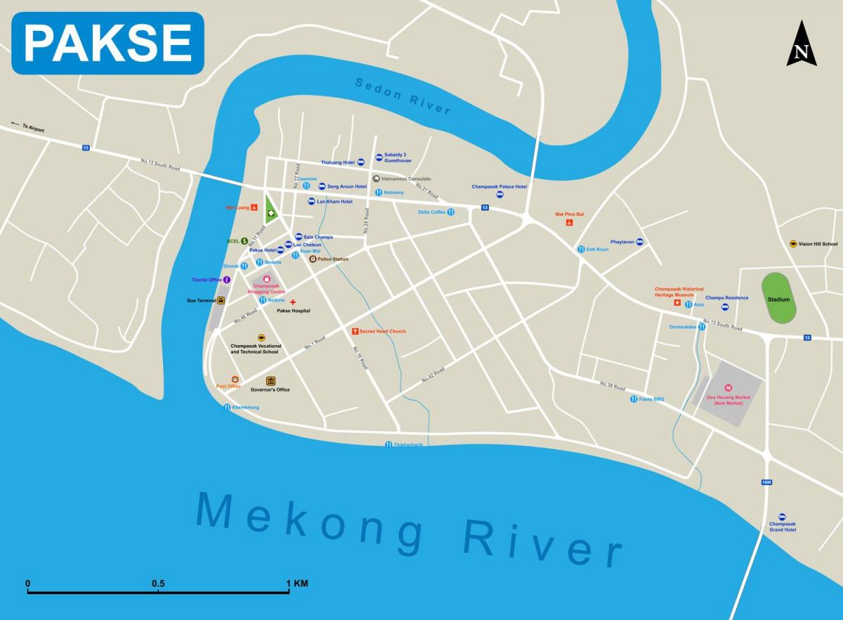 pakse kartes laosa