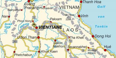Lidostas laosā karte